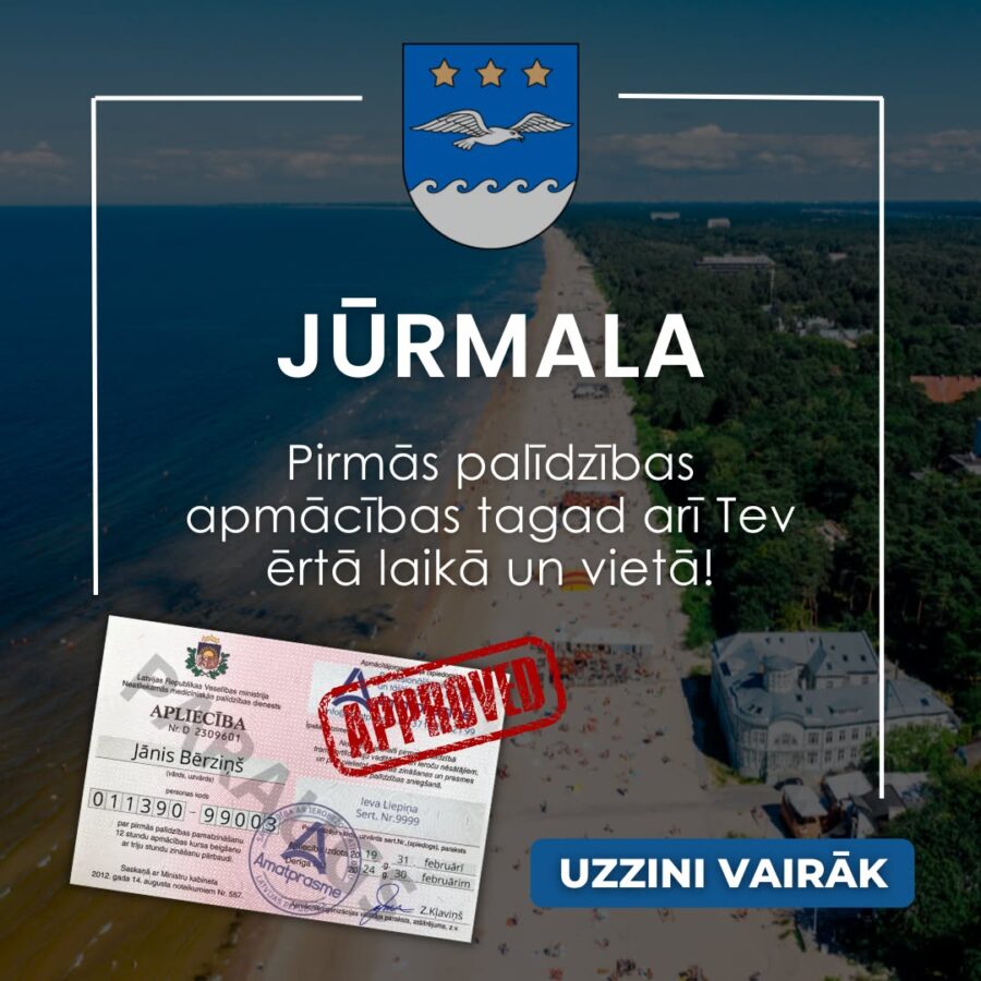 Pirmās palīdzības kursi Jūrmalā | pmp jūrmalā | Amatprasme.lv