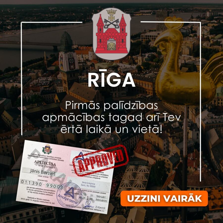 Pirmās palīdzības kursi Rīgā | pmp rīgā | Amatprasme.lv